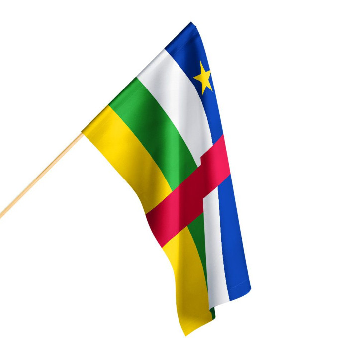 Flaga Republiki Środkowoafrykańskiej szybko