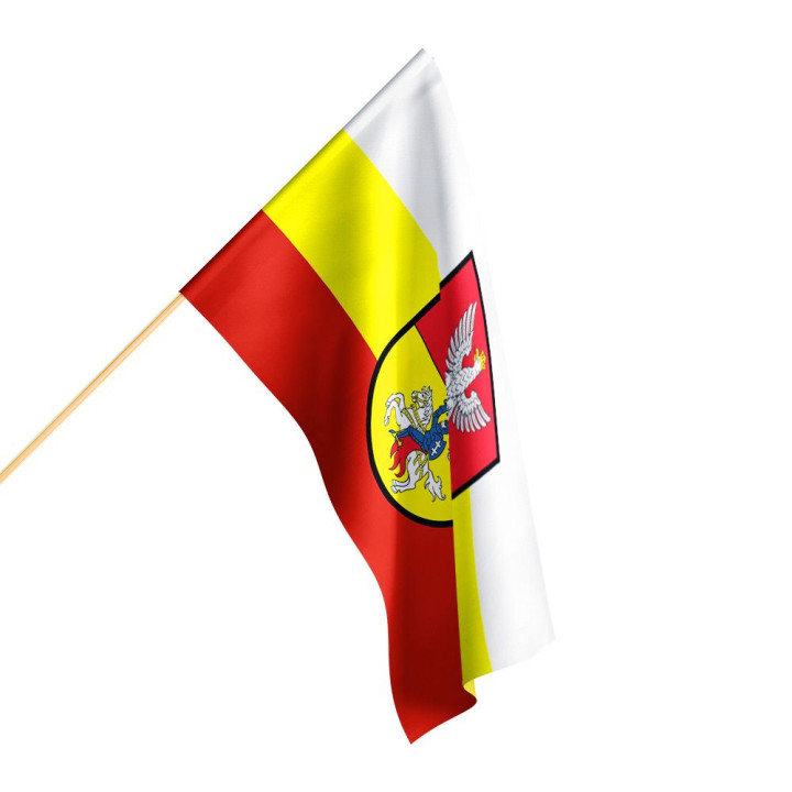 Flaga Białegostoku różne wymiary