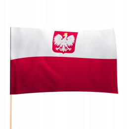 Flaga Polski - Bandera z godłem