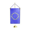 Stojak do flag na biurko - złoty