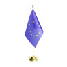 Stojak do flag na biurko - złoty