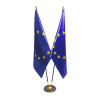 Stojak do flag podwójny CIEMNE DREWNO 2,3m 35mm zestaw