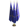 Stojak do flag potrójny CIEMNE DREWNO 2,3m 35mm zestaw