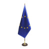 Stojak do flag CIEMNE DREWNO 2,3m 35mm zestaw