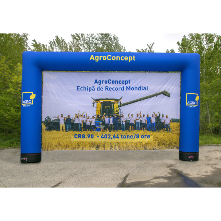 Brama reklamowa stałociśnieniowa prosokątna 6x3,5m SLIM