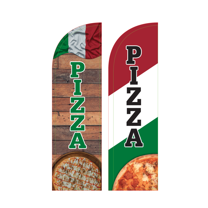 Żagiel reklamowy, flaga reklamowa "PIZZA"