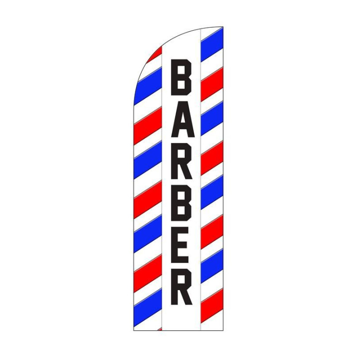 Żagiel reklamowy, flaga reklamowa "BARBER"