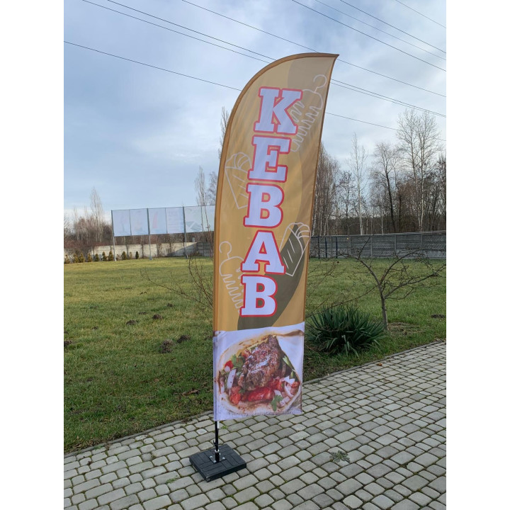 Maszt do flag aluminiowy M - 350cm
