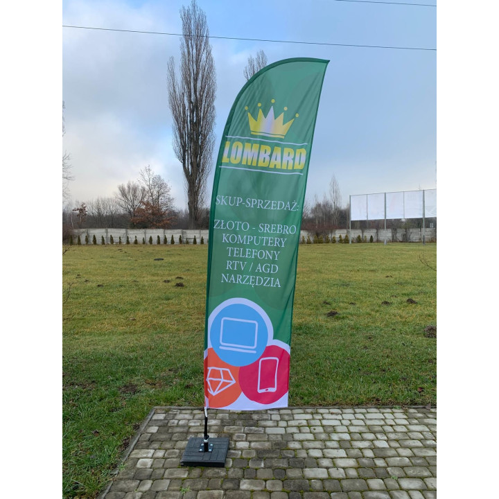 Maszt do flag aluminiowy L - 450cm
