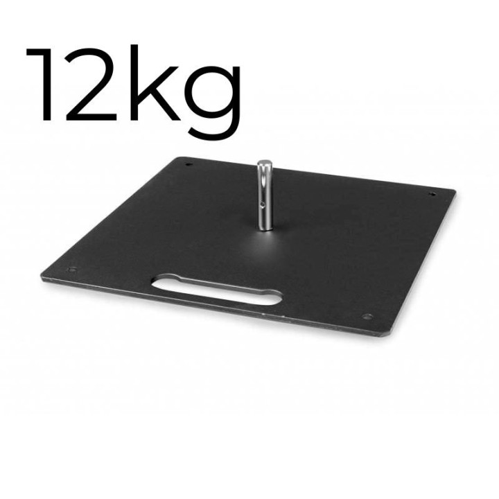 Żeliwna płyta do flag reklamowych 12kg - stabilna podstawa pod beachflag