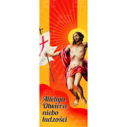 Baner na Wielkanoc, trwały baner religijny | Jest