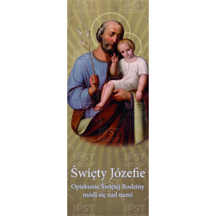 Baner na uroczystości religijne ze Święty Józefem, od producenta | JEST