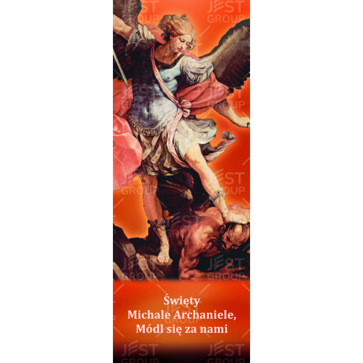 Baner religijny z Michałem Archaniołem, trwały nadruk | JEST