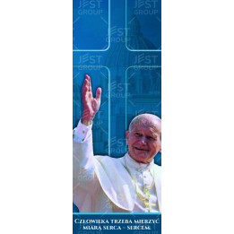 Baner religijny z Papieżem Janem Pawłem II, od producenta | JEST