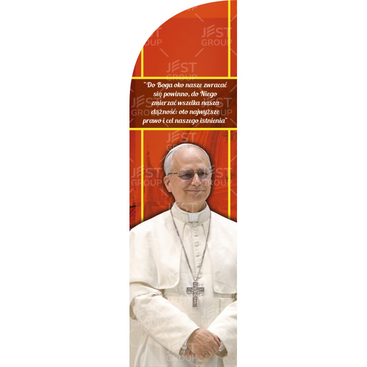 Żagiel z papieżem Leonem XIV, od producenta | JEST