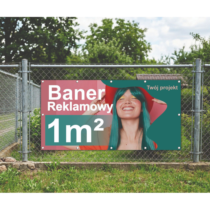 Baner reklamowy PVC 1 m² - personalizowany nadruk, wysoka wytrzymałość