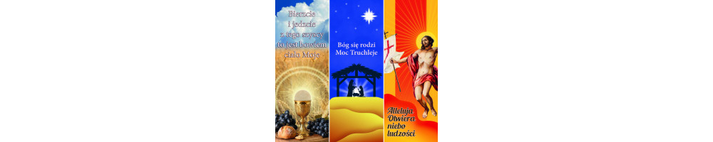 Banery religijne na uroczystości i święta, od producenta | JEST